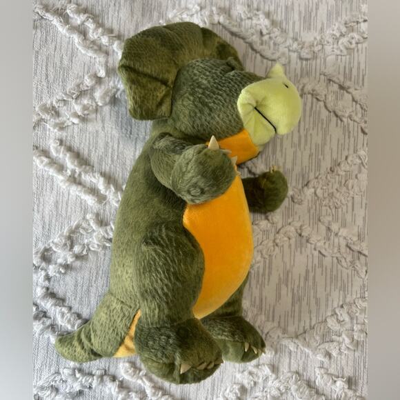 Kohl's Cares Triceratops Dinosaur Green Dino Plush 14" Tall Character Toy 2017 - Picture 3 of 5